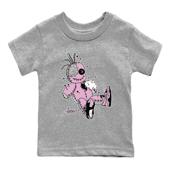 4s Retro Orchid shirts to match jordans Voodoo Doll sneaker match tees Air Jordan 4 WMNS Orchid match shoes to clothes SNRT Sneaker Tees Youth Baby Heather Grey 2 tee