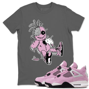 4s Retro Orchid shirts to match jordans Voodoo Doll sneaker match tees Air Jordan 4 WMNS Orchid match shoes to clothes SNRT Sneaker Tees unisex cotton Cool Grey 1 shirts