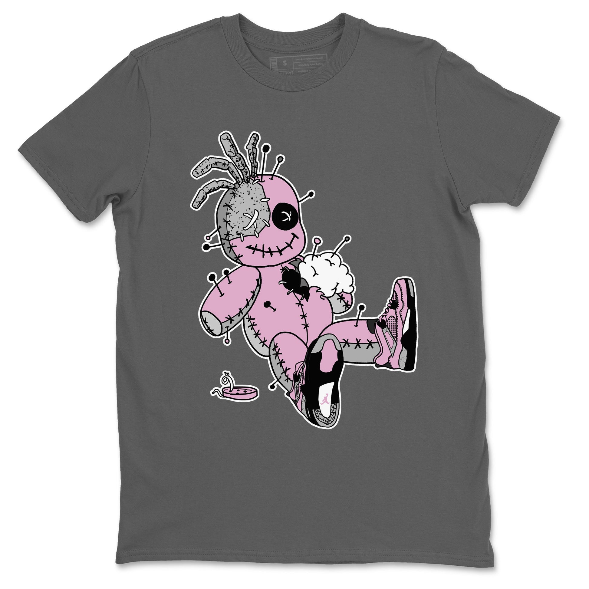 4s Retro Orchid shirts to match jordans Voodoo Doll sneaker match tees Air Jordan 4 WMNS Orchid match shoes to clothes SNRT Sneaker Tees unisex cotton Cool Grey 2 shirts