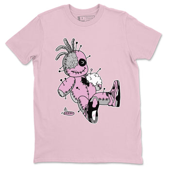 4s Retro Orchid shirts to match jordans Voodoo Doll sneaker match tees Air Jordan 4 WMNS Orchid match shoes to clothes SNRT Sneaker Tees unisex cotton Pink 2 shirts