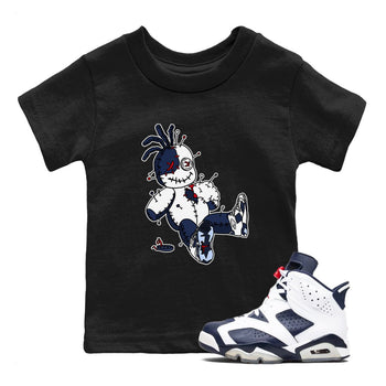 6s Olympic shirts to match jordans Voodoo Doll unique Halloween sneaker tee Air Jordan 6 Olympic SNRT Sneaker Tees streetwear brand Baby and Youth Black 1 cotton tee