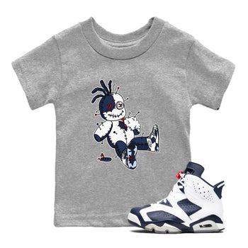 6s Olympic shirts to match jordans Voodoo Doll unique Halloween sneaker tee Air Jordan 6 Olympic SNRT Sneaker Tees streetwear brand Baby and Youth Heather Grey 1 cotton tee