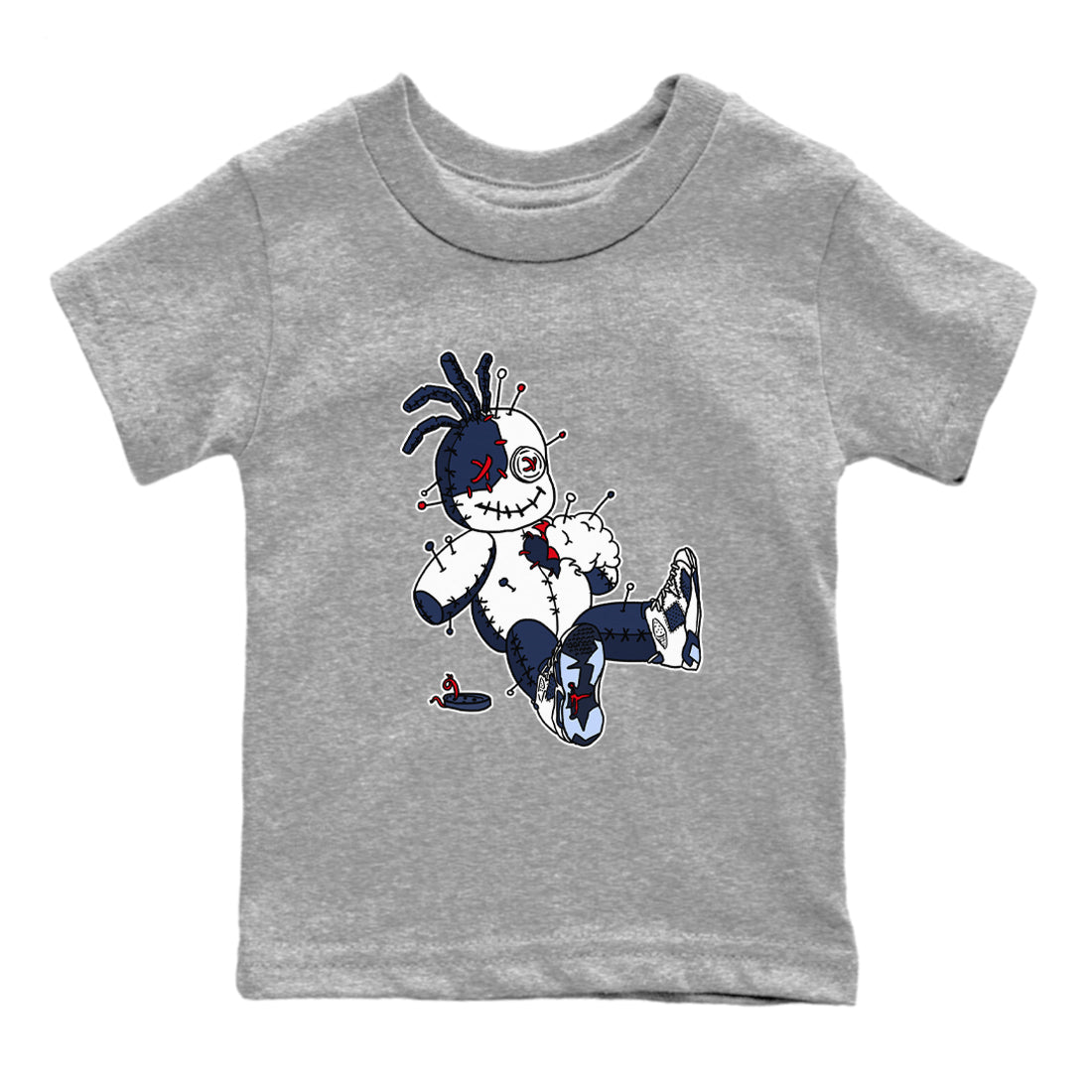 6s Olympic shirts to match jordans Voodoo Doll unique Halloween sneaker tee Air Jordan 6 Olympic SNRT Sneaker Tees streetwear brand Baby and Youth Heather Grey 2 cotton tee