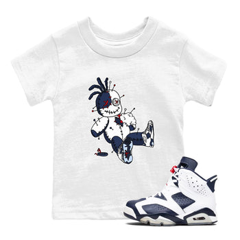6s Olympic shirts to match jordans Voodoo Doll unique Halloween sneaker tee Air Jordan 6 Olympic SNRT Sneaker Tees streetwear brand Baby and Youth White 1 cotton tee