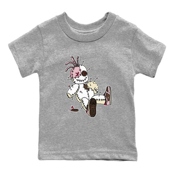 Dunk Cacao Wow And Pink Foam shirts to match jordans Voodoo Doll unique Halloween sneaker tee Dunk Cacao Wow And Pink Foam SNRT Sneaker Tees streetwear brand Baby and Youth Heather Grey 2 cotton tee