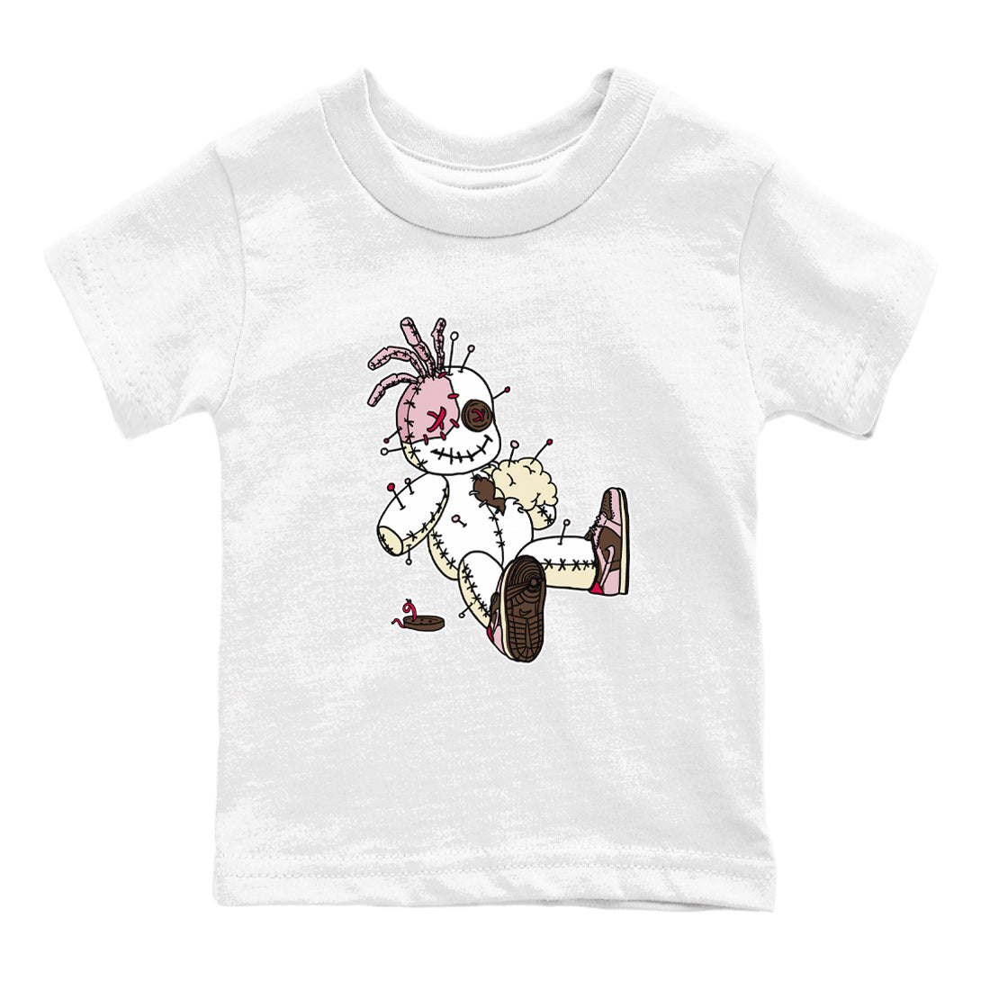 Dunk Cacao Wow And Pink Foam shirts to match jordans Voodoo Doll unique Halloween sneaker tee Dunk Cacao Wow And Pink Foam SNRT Sneaker Tees streetwear brand Baby and Youth White 2 cotton tee
