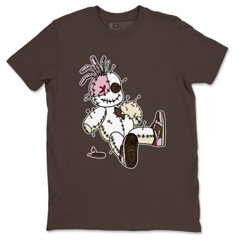 Dunk Cacao Wow And Pink Foam shirts to match jordans Voodoo Doll unique Halloween sneaker tee Dunk Cacao Wow And Pink Foam SNRT Sneaker Tees streetwear brand Dark Chocolate 2 unisex cotton tee