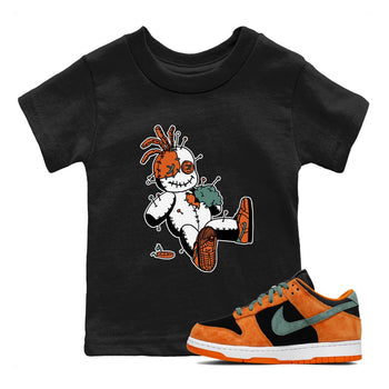 Dunk Low Ceramic shirts to match jordans Voodoo Doll unique Halloween sneaker tee Dunk Ceramic match shoes to clothes SNRT Sneaker Tees Youth Baby Black 1 tee