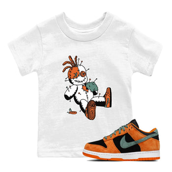 Dunk Low Ceramic shirts to match jordans Voodoo Doll unique Halloween sneaker tee Dunk Ceramic match shoes to clothes SNRT Sneaker Tees Youth Baby White 1 tee