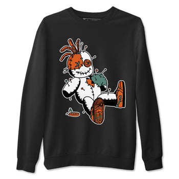 Dunk Low Ceramic shirts to match jordans Voodoo Doll unique Halloween sneaker tee Dunk Ceramic match shoes to clothes SNRT Sneaker Tees unisex cotton Black 2 shirts