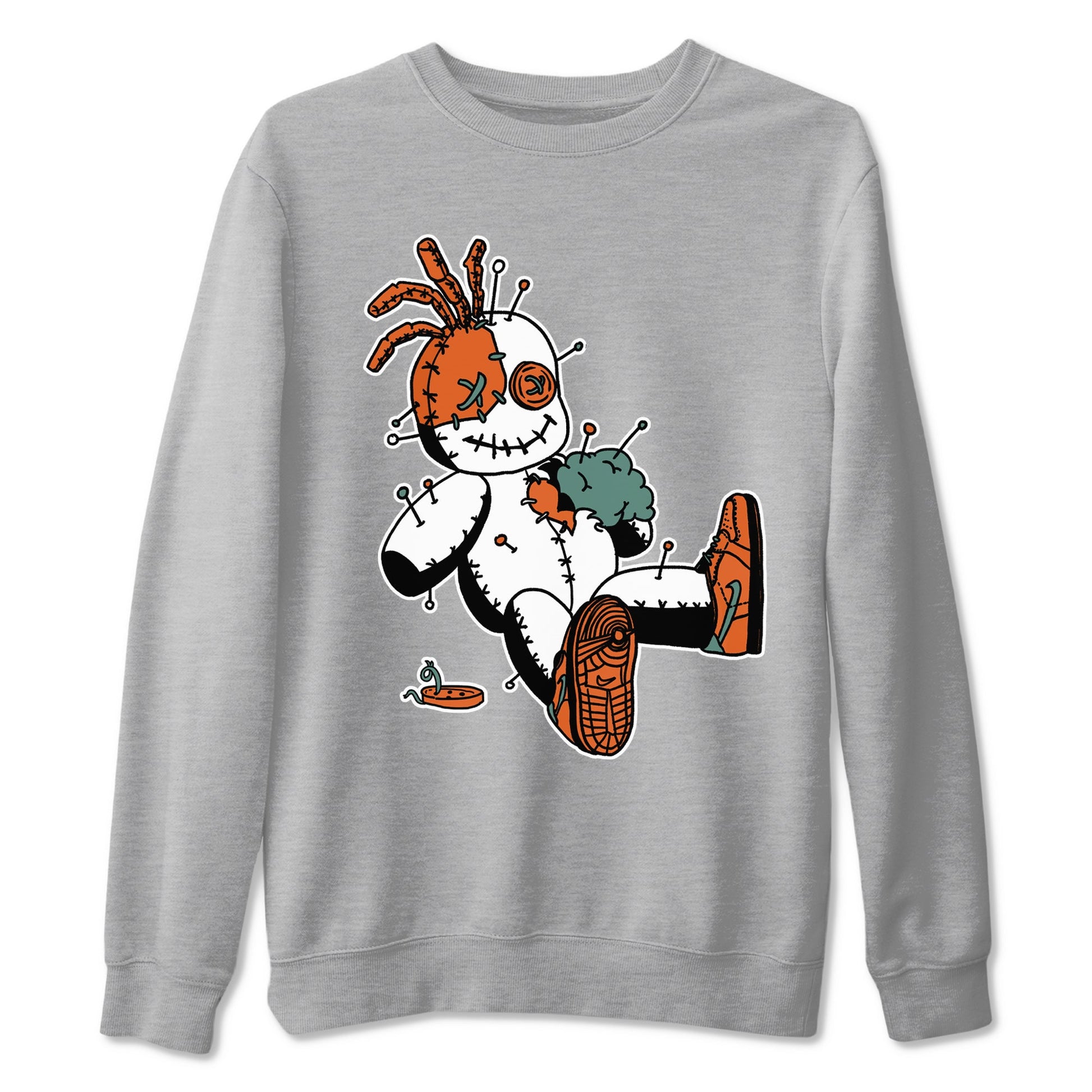Dunk Low Ceramic shirts to match jordans Voodoo Doll unique Halloween sneaker tee Dunk Ceramic match shoes to clothes SNRT Sneaker Tees unisex cotton Heather Grey 2 shirts