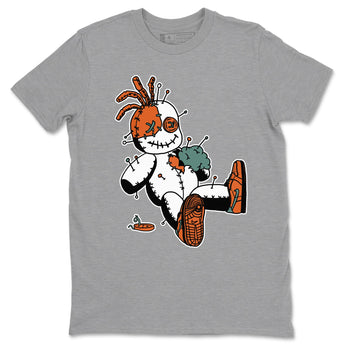 Dunk Low Ceramic shirts to match jordans Voodoo Doll unique Halloween sneaker tee Dunk Ceramic match shoes to clothes SNRT Sneaker Tees unisex cotton Heather Grey 2 shirts