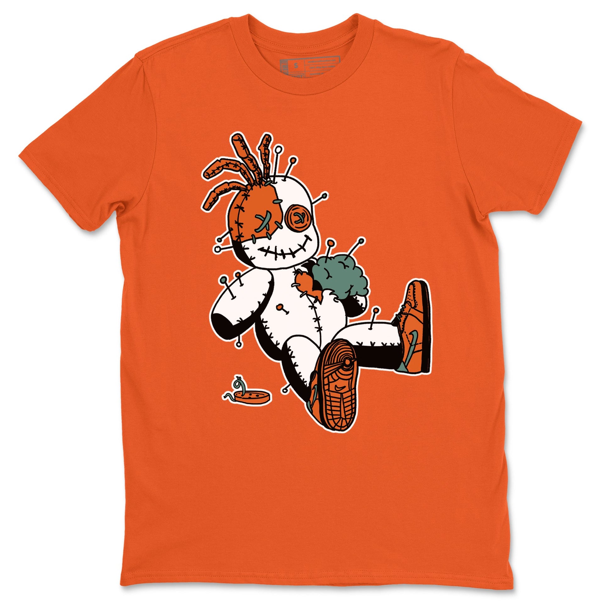 Dunk Low Ceramic shirts to match jordans Voodoo Doll unique Halloween sneaker tee Dunk Ceramic match shoes to clothes SNRT Sneaker Tees unisex cotton Orange 2 shirts