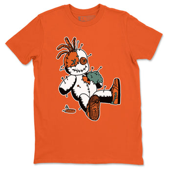 Dunk Low Ceramic shirts to match jordans Voodoo Doll unique Halloween sneaker tee Dunk Ceramic match shoes to clothes SNRT Sneaker Tees unisex cotton Orange 2 shirts