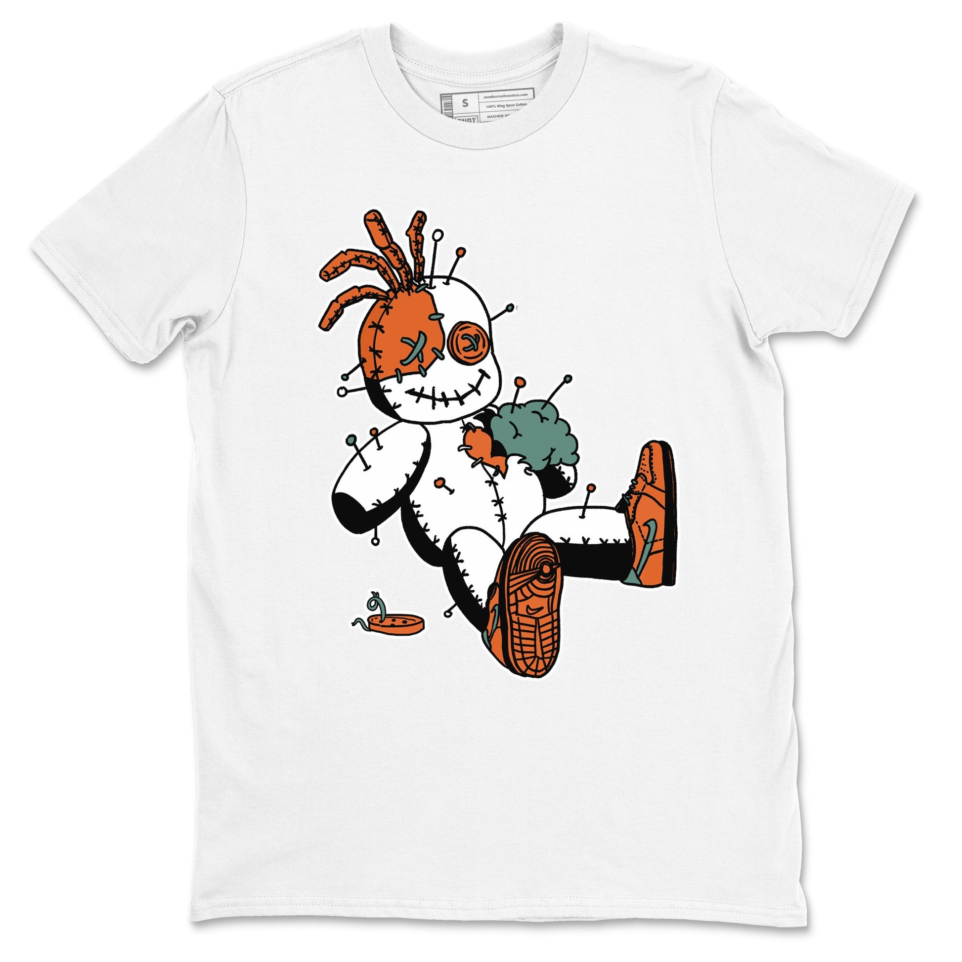 Dunk Low Ceramic shirts to match jordans Voodoo Doll unique Halloween sneaker tee Dunk Ceramic match shoes to clothes SNRT Sneaker Tees unisex cotton White 2 shirts