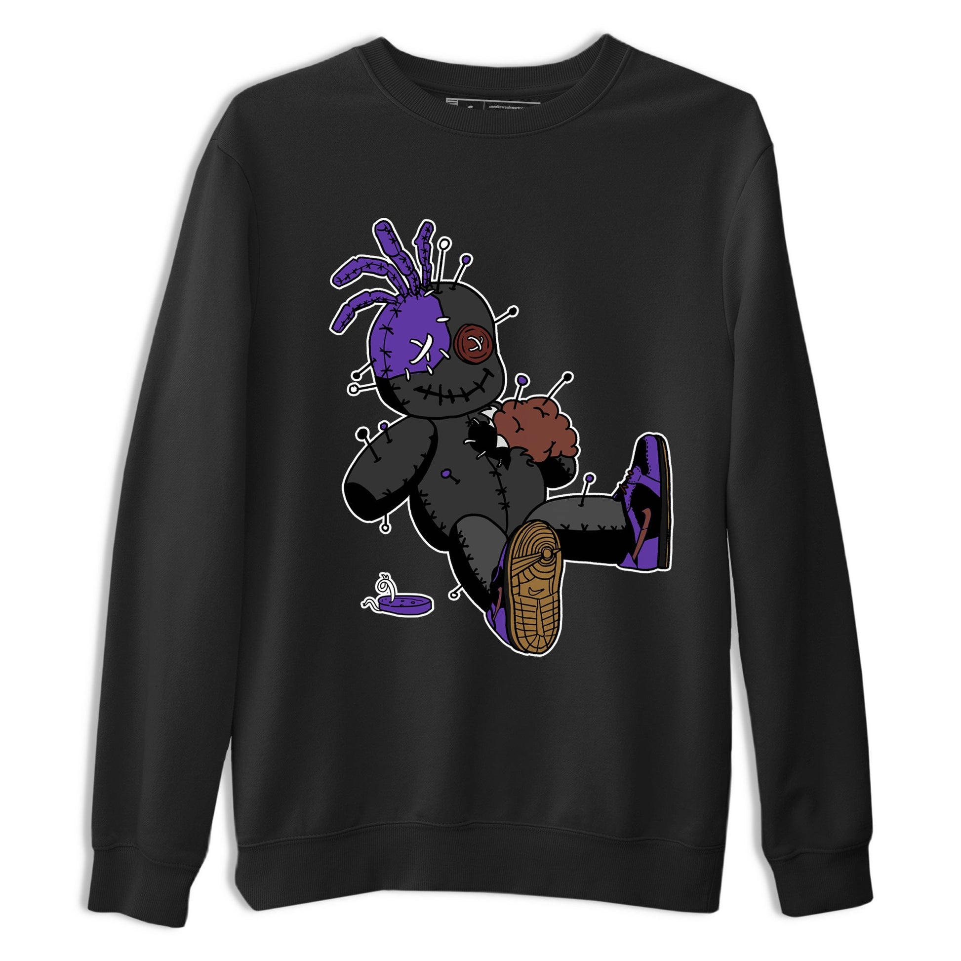 Sneaker match tees – Sneaker Threads To Match Dunk Low Persian Violet Shoes – Voodoo Doll Tee Black 2