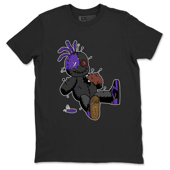 Sneaker match tees – Sneaker Threads To Match Dunk Low Persian Violet Shoes – Voodoo Doll Tee Black 2