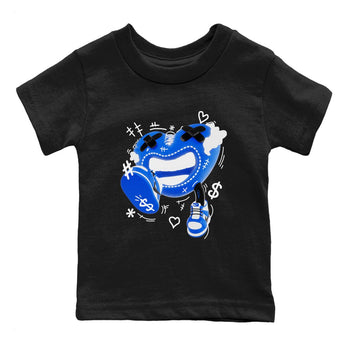 AJ1 Game Royal shirt to match jordans Walk In Love sneaker tees Air Jordan 1 Game Royal SNRT sneaker release tees baby toddler Black 2 cotton Shirt