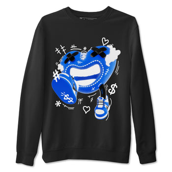 AJ1 Game Royal shirt to match jordans Walk In Love sneaker tees Air Jordan 1 Game Royal SNRT Sneaker Release Tees unisex cotton Black 2 crew neck shirt
