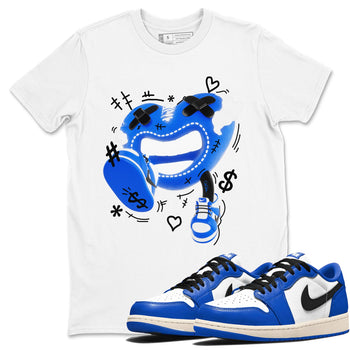 AJ1 Game Royal shirt to match jordans Walk In Love sneaker tees Air Jordan 1 Game Royal SNRT Sneaker Release Tees unisex cotton White 1 crew neck shirt