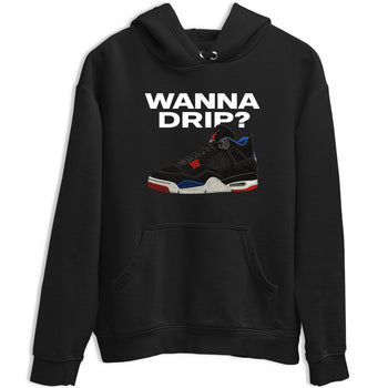Sneaker match tees – Sneaker Tees To Match Jordan 4 Retro Rare Air Shoes – Wanna Drip Tee Black 2