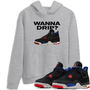 Sneaker match tees – Sneaker Tees To Match Jordan 4 Retro Rare Air Shoes – Wanna Drip Tee Heather Grey 1