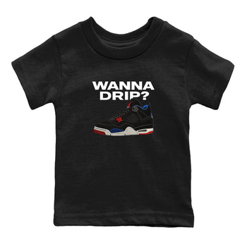 Sneaker match tees – Sneaker Tees To Match Jordan 4 Retro Rare Air Shoes – Wanna Drip Kids T-Shirt Black 2