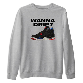 Sneaker match tees – Sneaker Tees To Match Jordan 4 Retro Rare Air Shoes – Wanna Drip Tee Heather Grey 2