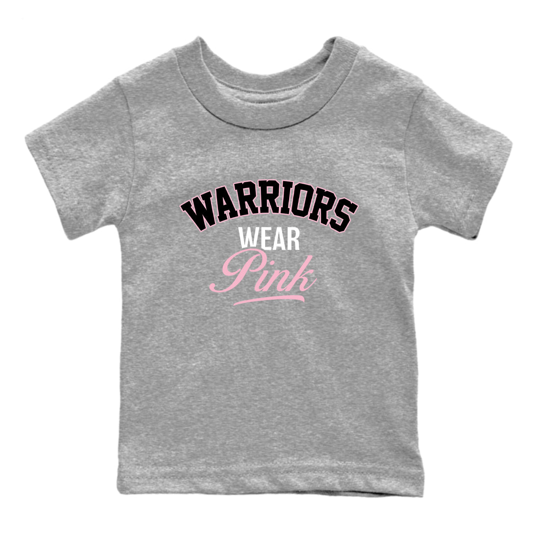 Sneaker Threads Sneaker Tees To Match Air Jordan 5 Medium Soft Pink Warriors Wear Pink Youth Graphic Tee Heather Grey 2. Perfect for Jordan releases 2025 colorways. breast cancer awareness.