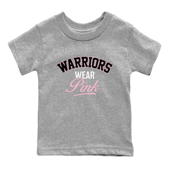 Sneaker Threads Sneaker Tees To Match Air Jordan 5 Medium Soft Pink Warriors Wear Pink Youth Graphic Tee Heather Grey 2. Perfect for Jordan releases 2025 colorways. breast cancer awareness.