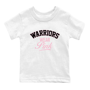 Sneaker Threads Sneaker Tees To Match Air Jordan 5 Medium Soft Pink Warriors Wear Pink Youth Graphic Tee White 2. Perfect for Jordan releases 2025 colorways. breast cancer awareness.