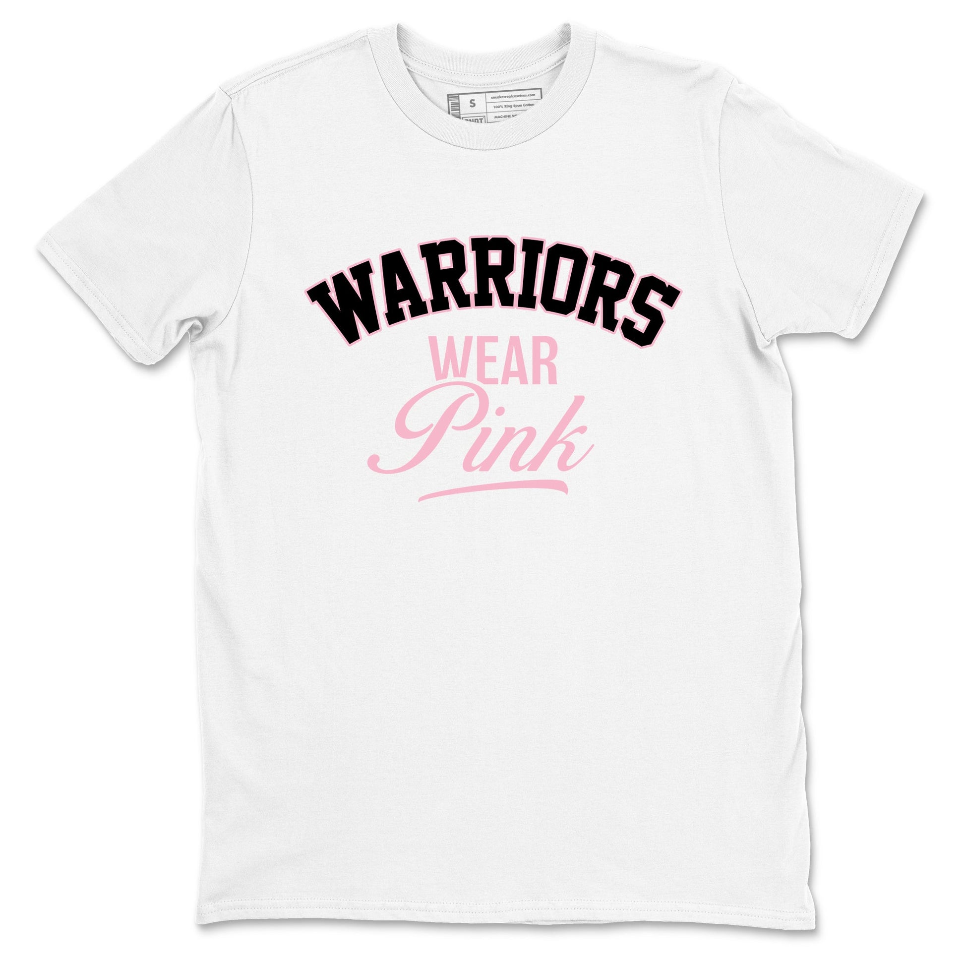 Sneaker Threads Sneaker Tees To Match Air Jordan 5 Medium Soft Pink Warriors Wear Pink Graphic Tee White 2. Perfect for Jordan releases 2025 colorways. breast cancer awareness.