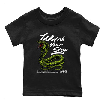 Foams One Black Volt shirts to match jordans Watch Your Step sneaker match tees Air Foamposite One Black Volt match shoes to clothes SNRT Sneaker Tees Youth Baby Black 2 tee