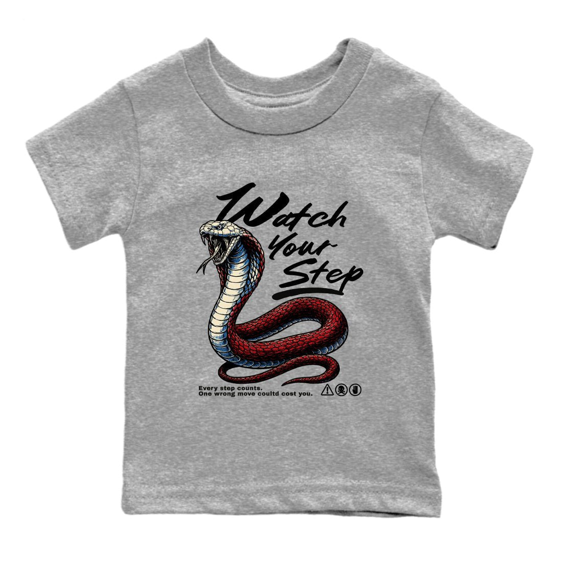 Air Jordan 3 Retro OG Rare Air shirts to match jordans Watch Your Step sneaker match tees 3s Rare Air match shoes to clothes SNRT Sneaker Tees Youth Baby Heather Grey 2 tee