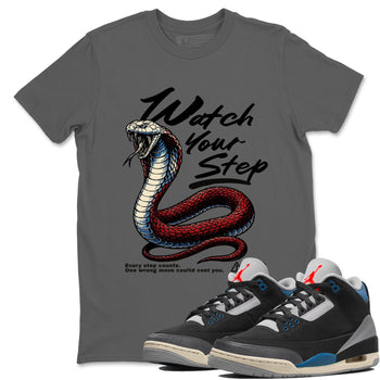 Air Jordan 3 Retro OG Rare Air shirts to match jordans Watch Your Step sneaker match tees 3s Rare Air match shoes to clothes SNRT Sneaker Tees unisex cotton Cool Grey 1 shirts