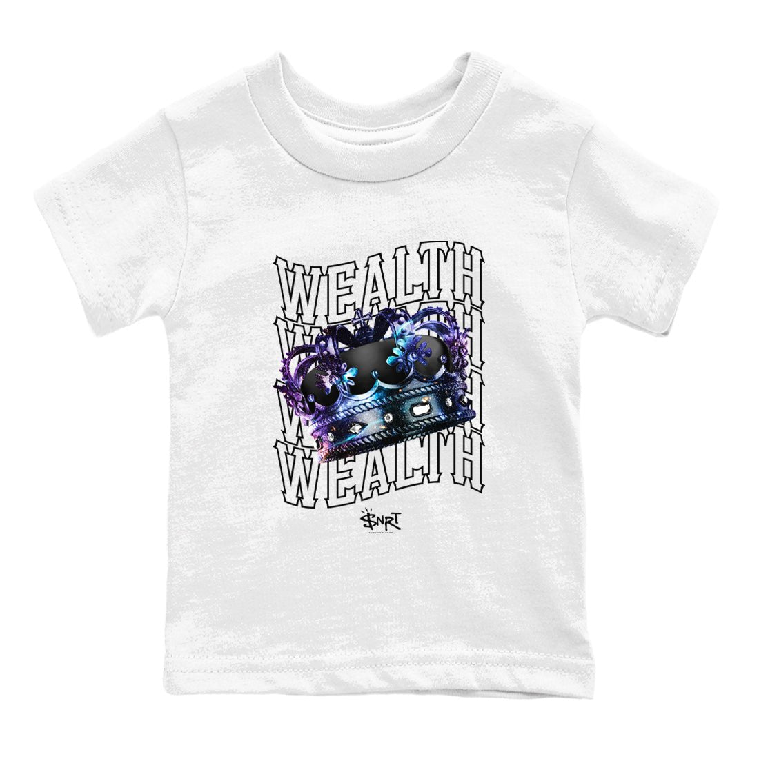 Foams One Galaxy shirts to match jordans Wealth sneaker match tees Air Foamposite One Galaxy match shoes to clothes SNRT Sneaker Tees Youth Baby White 2 tee