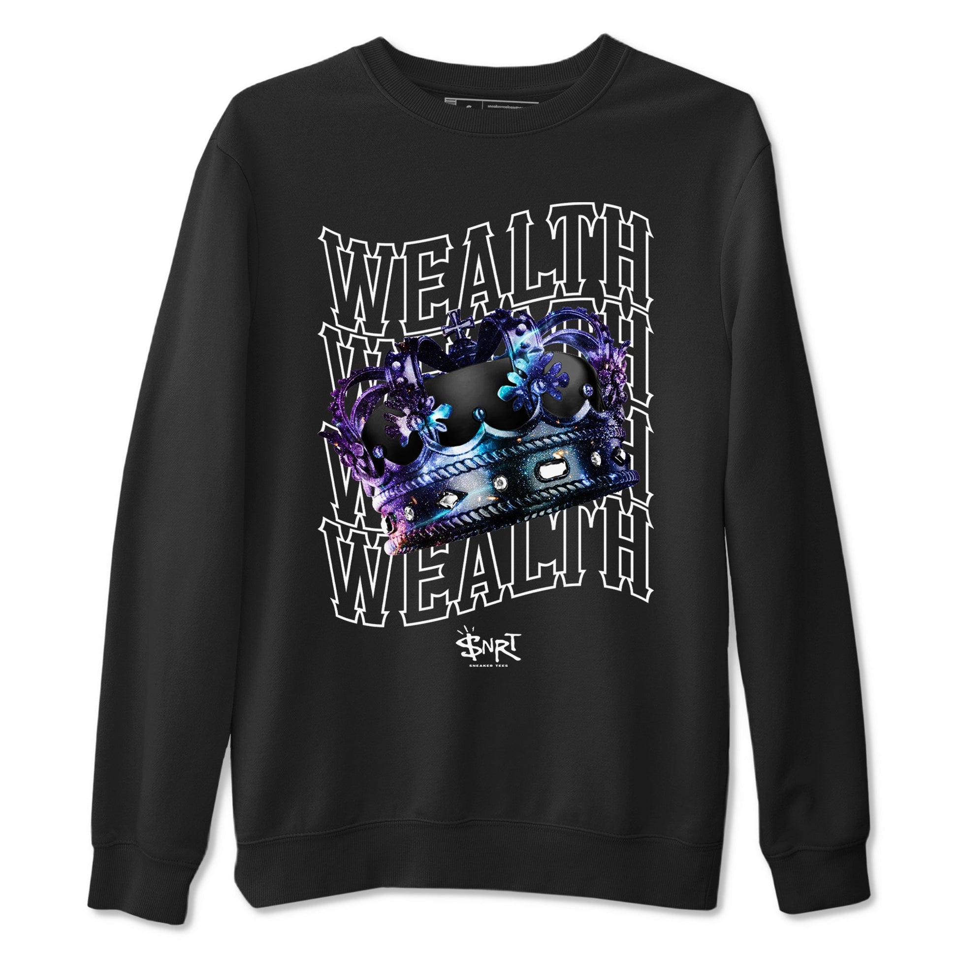 Foams One Galaxy shirts to match jordans Wealth sneaker match tees Air Foamposite One Galaxy match shoes to clothes SNRT Sneaker Tees unisex cotton Black 2 shirts