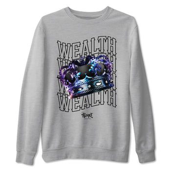 Foams One Galaxy shirts to match jordans Wealth sneaker match tees Air Foamposite One Galaxy match shoes to clothes SNRT Sneaker Tees unisex cotton Heather Grey 2 shirts