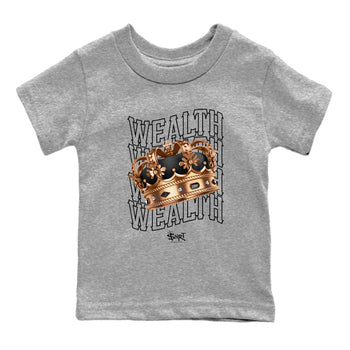 Foams One Metallic Copper shirts to match jordans Wealth sneaker match tees Air Foamposite One Metallic Copper match shoes to clothes SNRT Sneaker Tees Youth Baby Heather Grey 2 tee