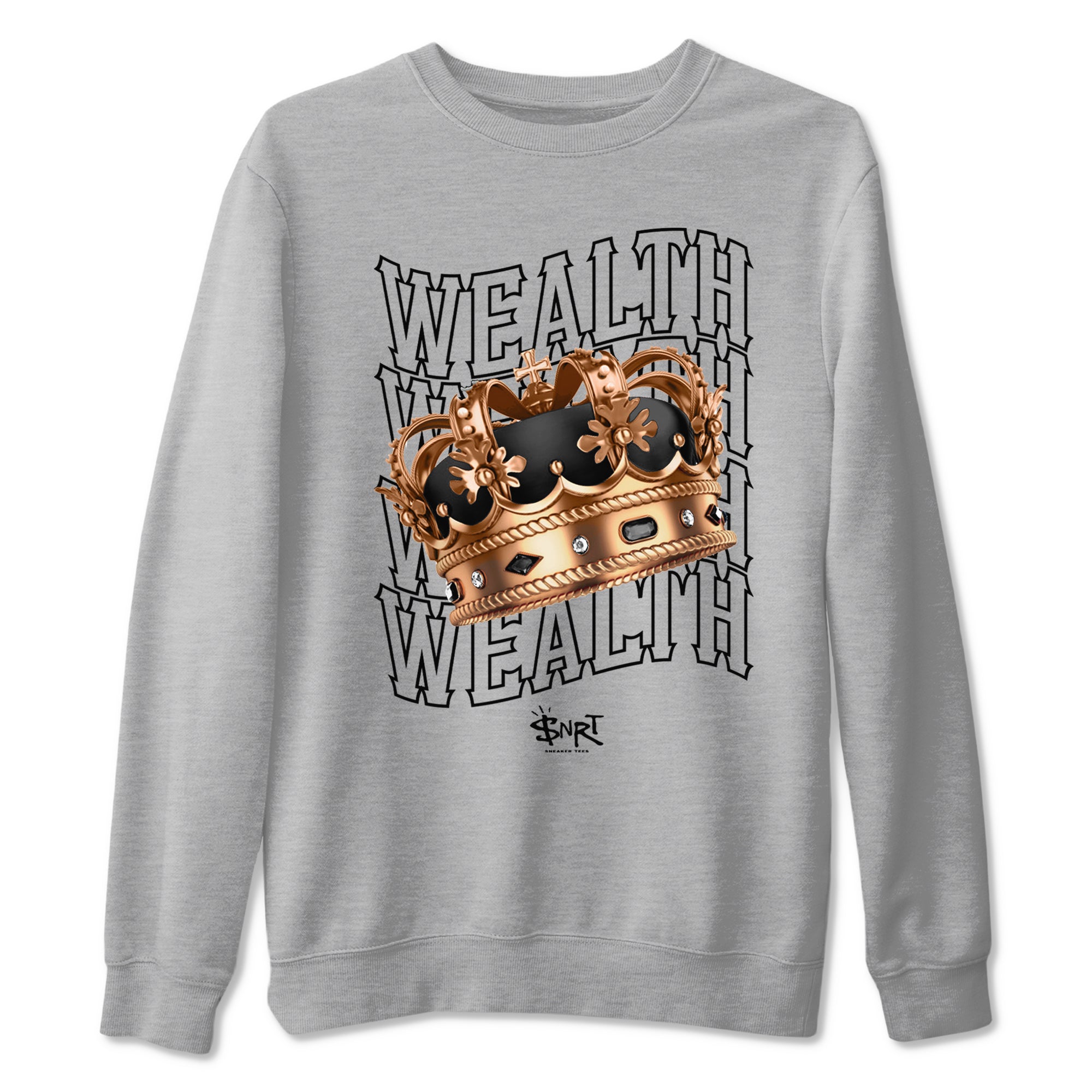 Foams One Metallic Copper shirts to match jordans Wealth sneaker match tees Air Foamposite One Metallic Copper match shoes to clothes SNRT Sneaker Tees unisex cotton Heather Grey 2 shirts