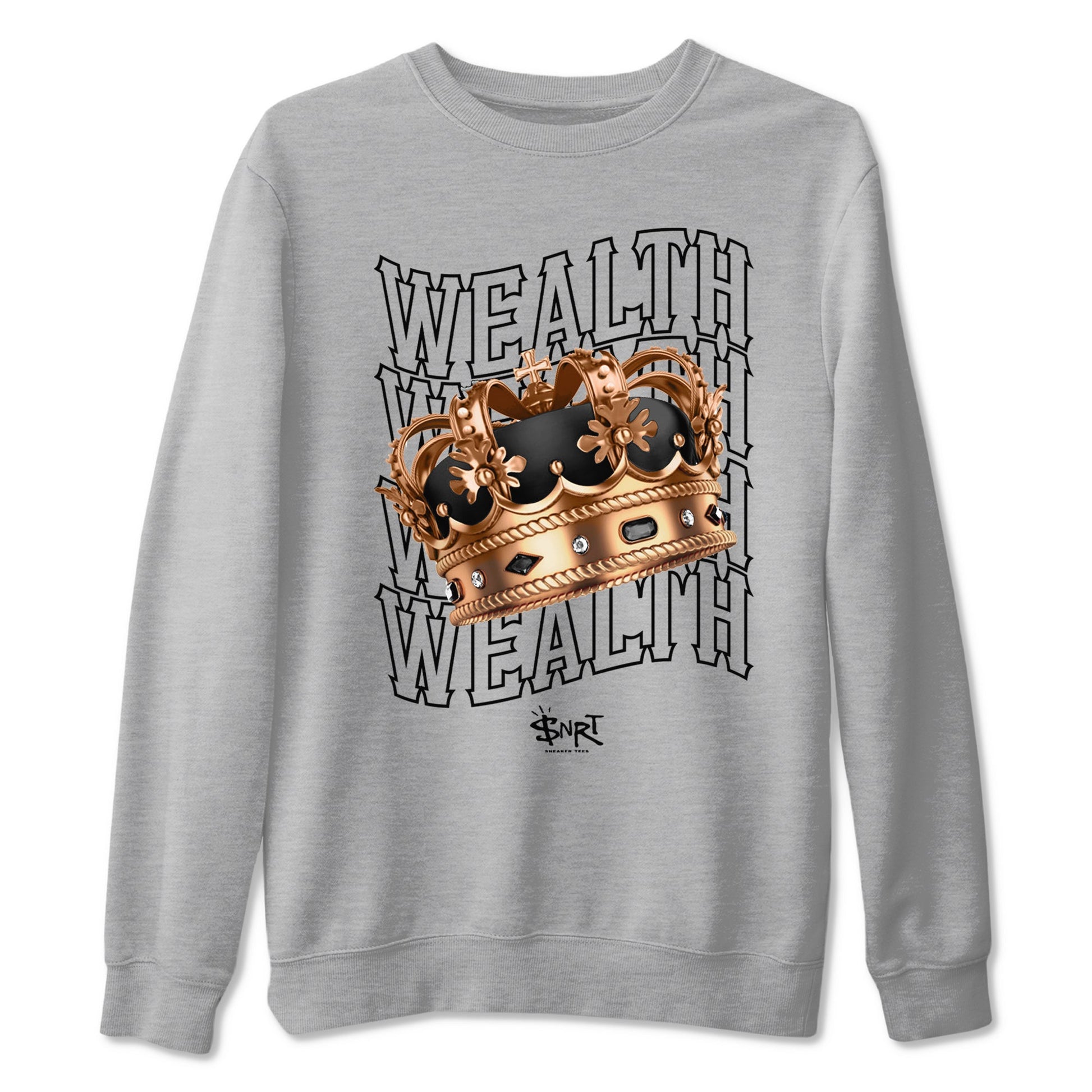 Foams One Metallic Copper shirts to match jordans Wealth sneaker match tees Air Foamposite One Metallic Copper match shoes to clothes SNRT Sneaker Tees unisex cotton Heather Grey 2 shirts