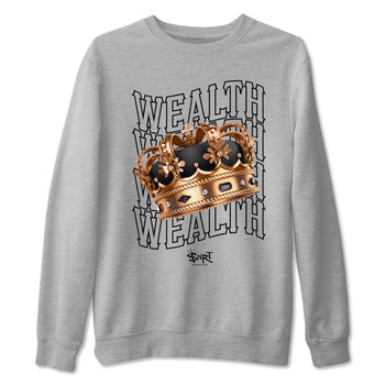 Foams One Metallic Copper shirts to match jordans Wealth sneaker match tees Air Foamposite One Metallic Copper match shoes to clothes SNRT Sneaker Tees unisex cotton Heather Grey 2 shirts