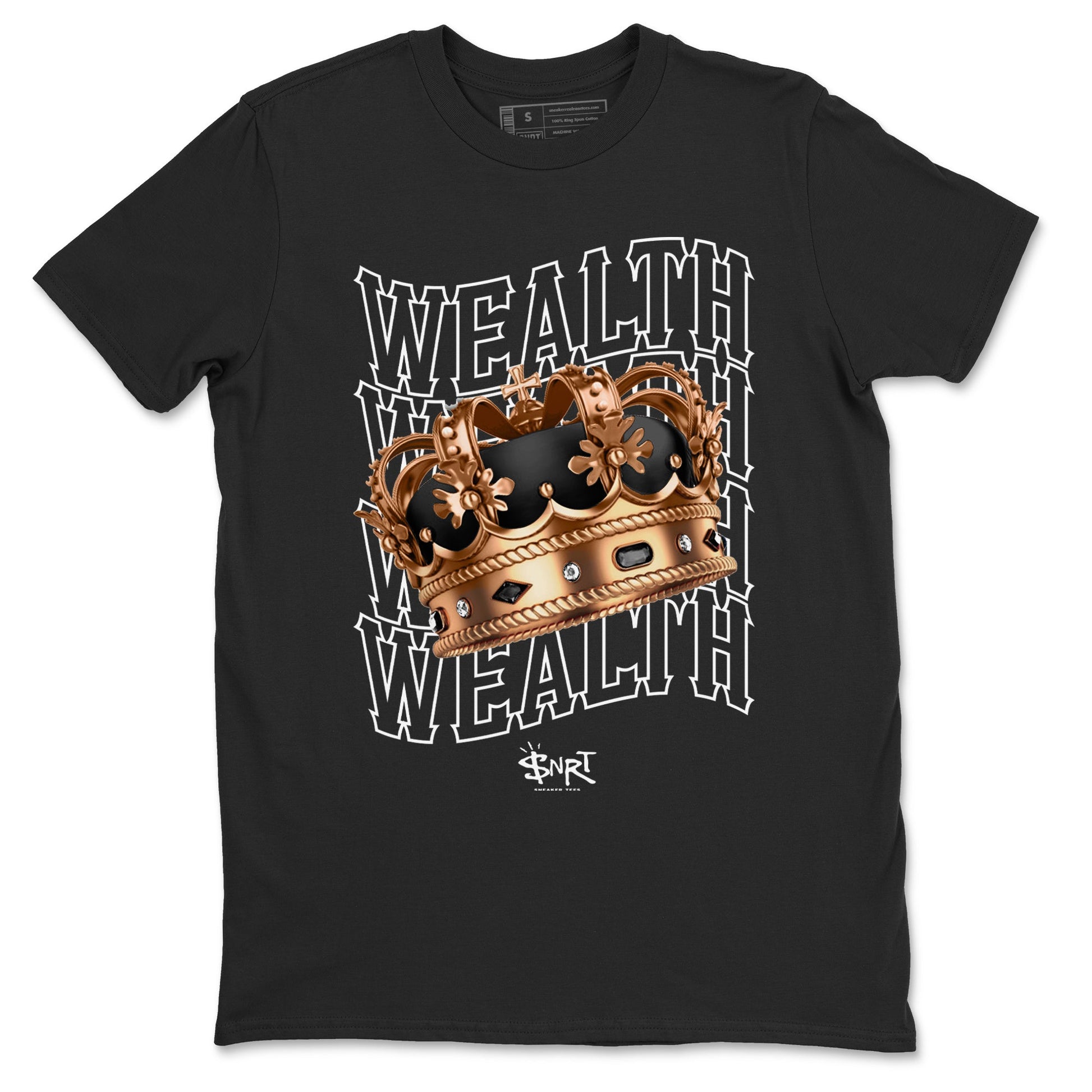 Foams One Metallic Copper shirts to match jordans Wealth sneaker match tees Air Foamposite One Metallic Copper match shoes to clothes SNRT Sneaker Tees unisex cotton Black 2 shirts
