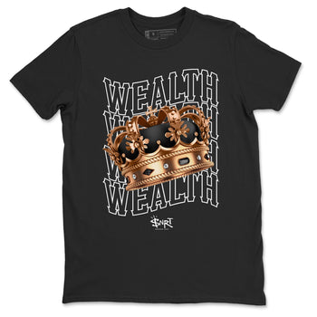 Foams One Metallic Copper shirts to match jordans Wealth sneaker match tees Air Foamposite One Metallic Copper match shoes to clothes SNRT Sneaker Tees unisex cotton Black 2 shirts