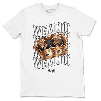 Foams One Metallic Copper shirts to match jordans Wealth sneaker match tees Air Foamposite One Metallic Copper match shoes to clothes SNRT Sneaker Tees unisex cotton White 2 shirts
