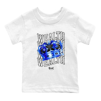 Foams One Royal shirts to match jordans Wealth sneaker match tees Air Foamposite One Royal match shoes to clothes SNRT Sneaker Tees Youth Baby White 2 tee
