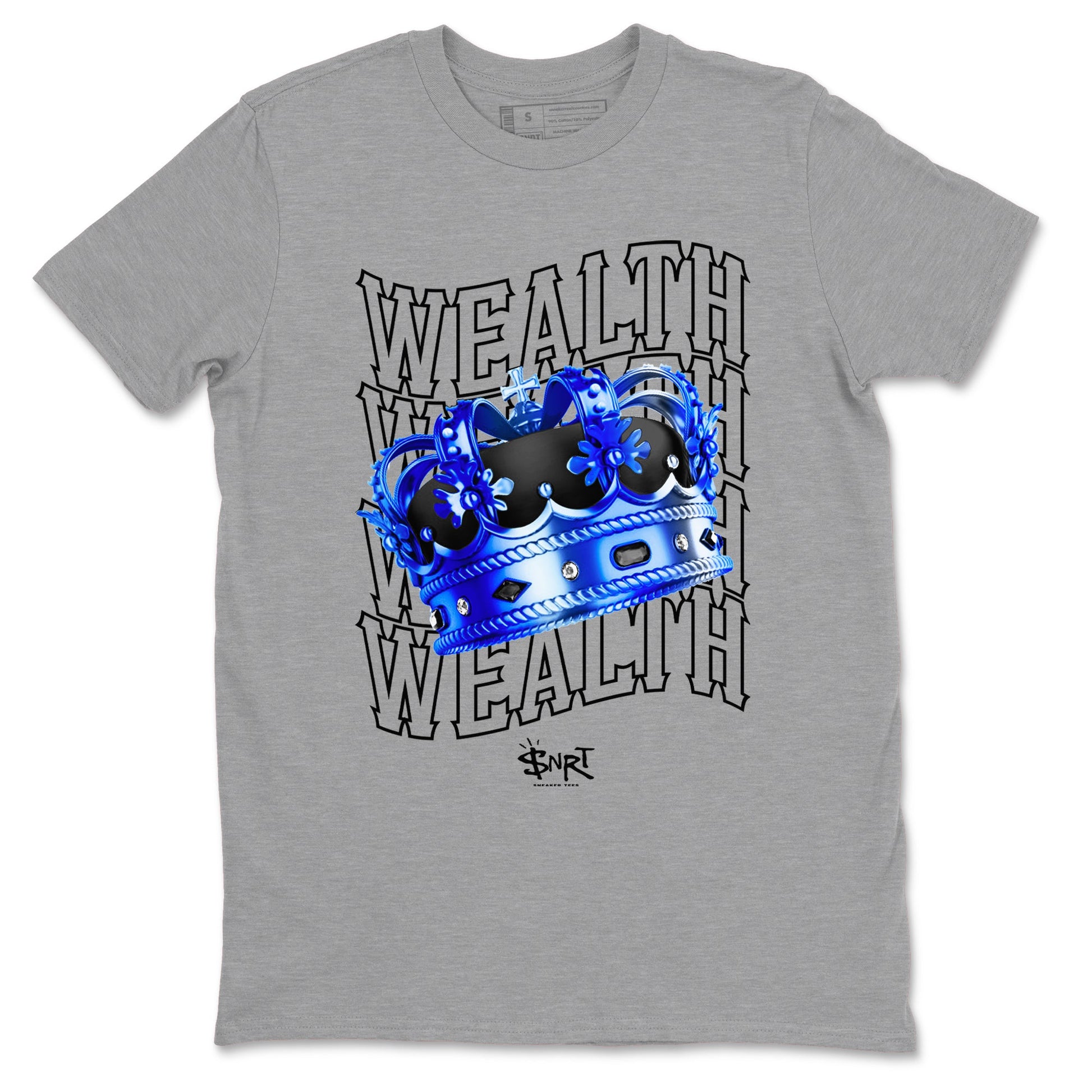 Foams One Royal shirts to match jordans Wealth sneaker match tees Air Foamposite One Royal match shoes to clothes SNRT Sneaker Tees unisex cotton Heather Grey 2 shirts