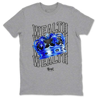 Foams One Royal shirts to match jordans Wealth sneaker match tees Air Foamposite One Royal match shoes to clothes SNRT Sneaker Tees unisex cotton Heather Grey 2 shirts
