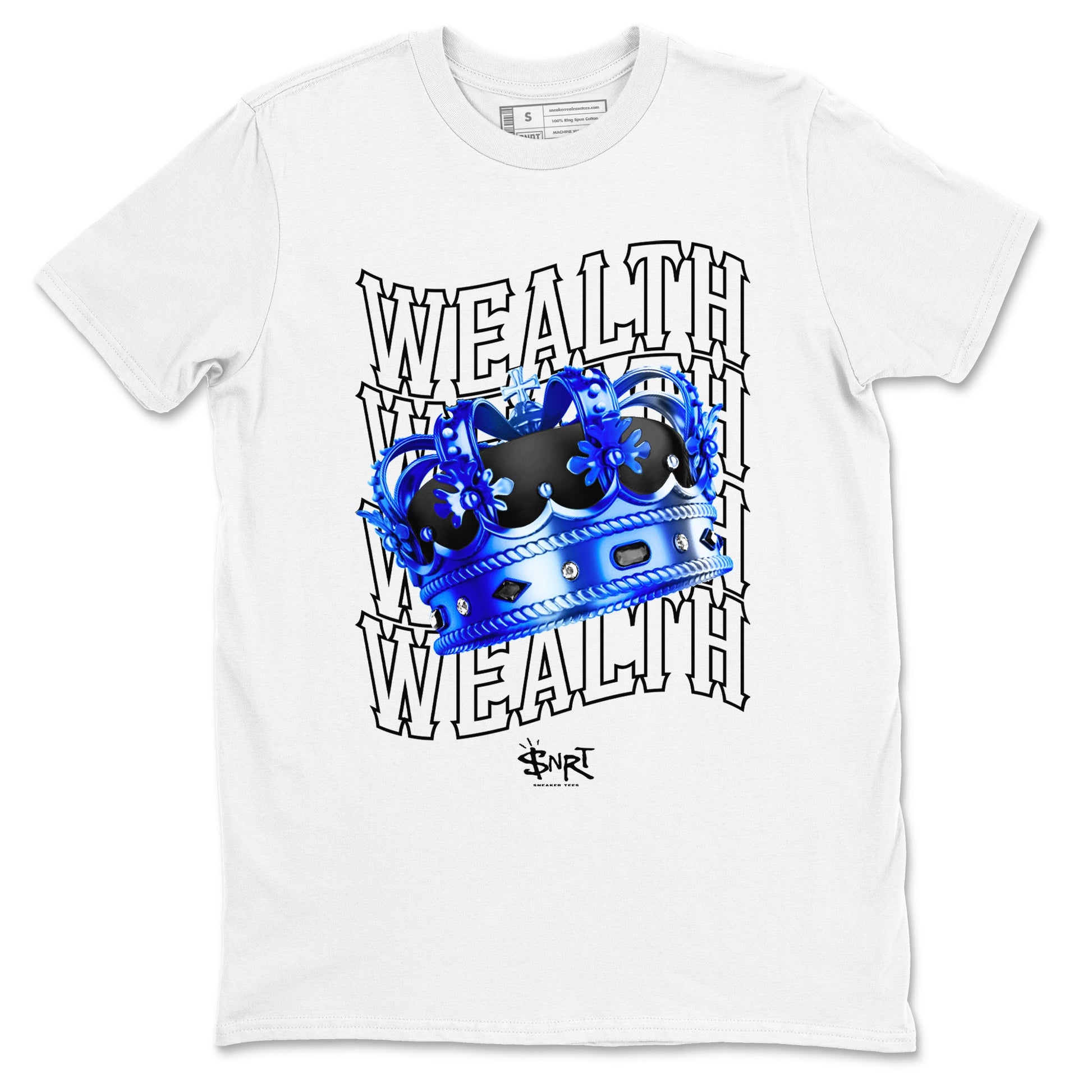 Foams One Royal shirts to match jordans Wealth sneaker match tees Air Foamposite One Royal match shoes to clothes SNRT Sneaker Tees unisex cotton White 2 shirts