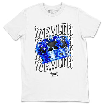 Foams One Royal shirts to match jordans Wealth sneaker match tees Air Foamposite One Royal match shoes to clothes SNRT Sneaker Tees unisex cotton White 2 shirts